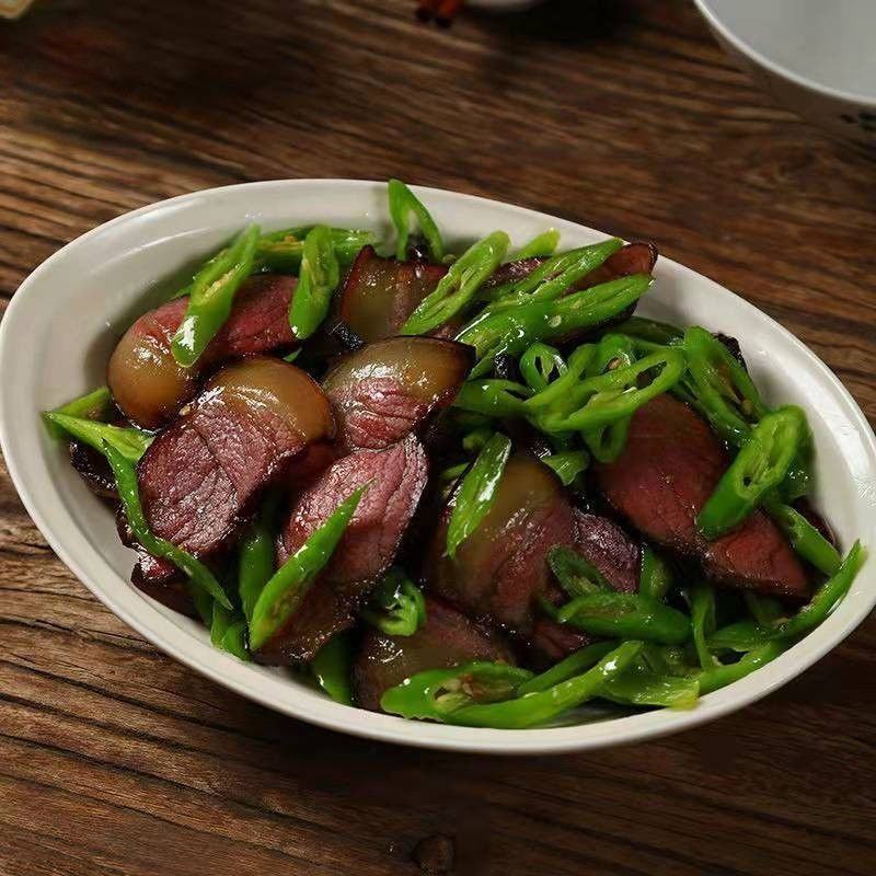 烟熏川味二刀后腿腊肉500g/袋装
