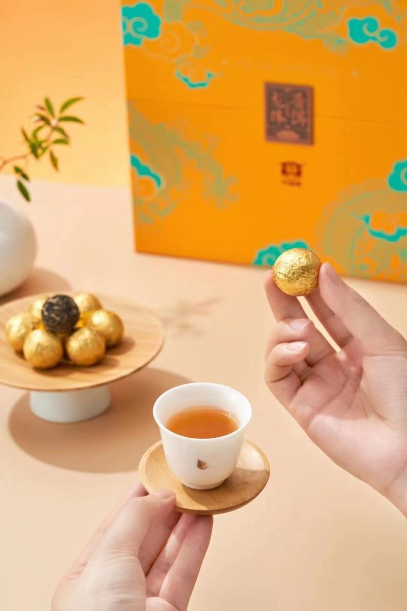 批发【龙珠普洱茶】新款上市漂亮礼盒装自用或送礼都好看好喝