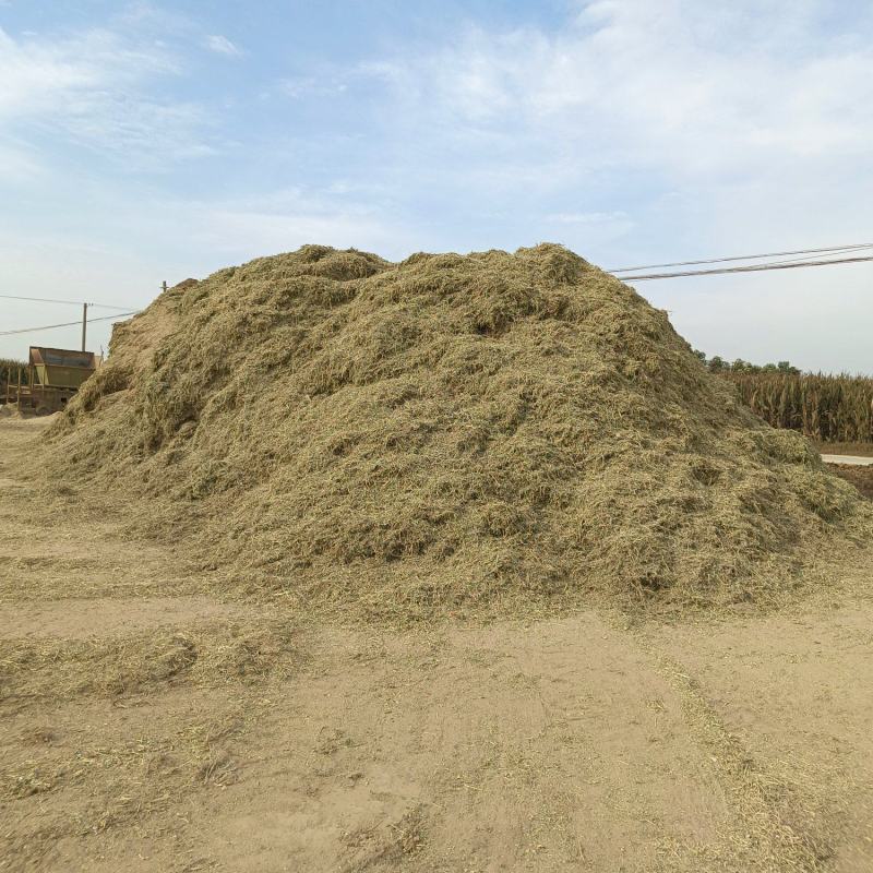 草场大量出售各种规格粉碎花生秧压缩包软包花生秧