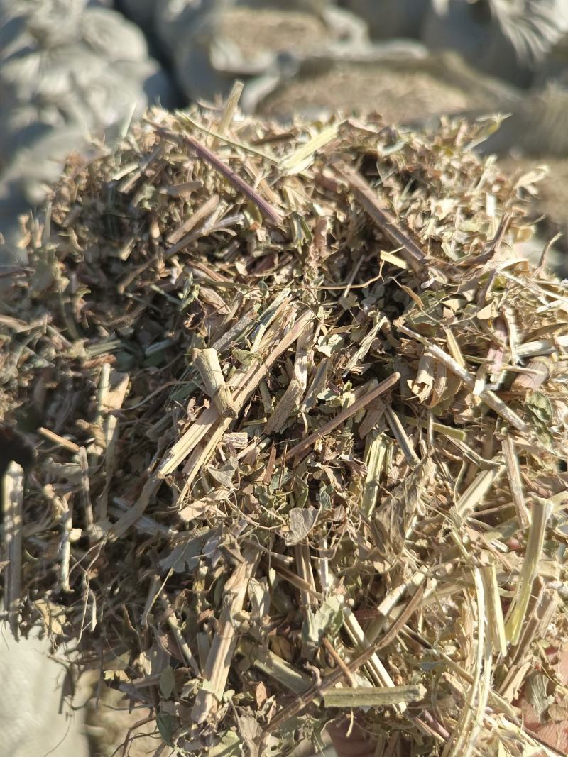 草场大量出售各种规格粉碎花生秧压缩包软包花生秧