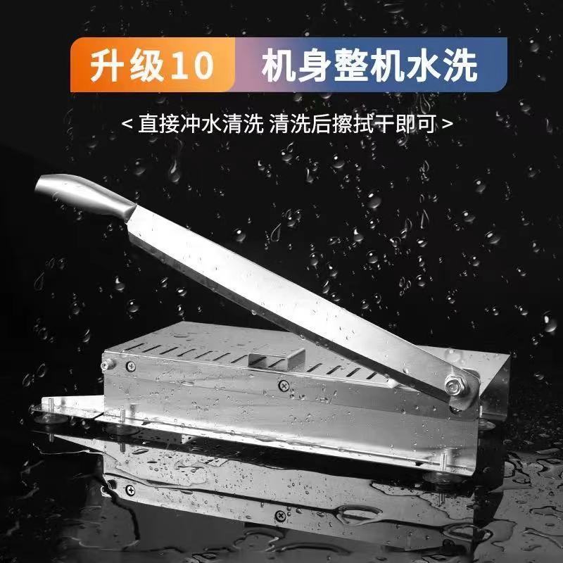 切骨刀冻肉切片刀铡刀家用商业切药材刀斩骨刀砍骨砍鸡不锈钢
