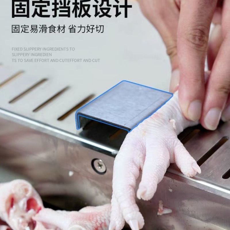 切骨刀冻肉切片刀铡刀家用商业切药材刀斩骨刀砍骨砍鸡不锈钢