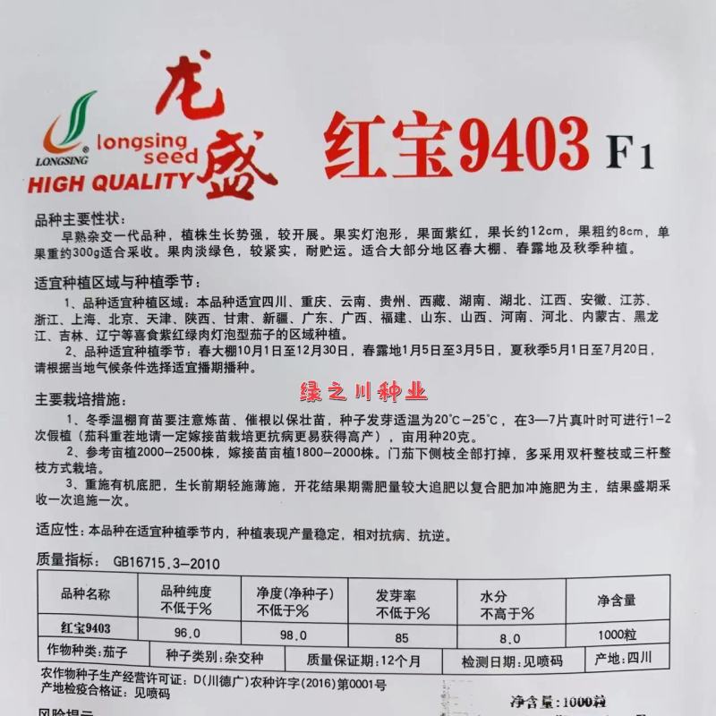 红宝9403紫红绿肉灯泡茄种子早熟紫红茄种籽春秋两季基地