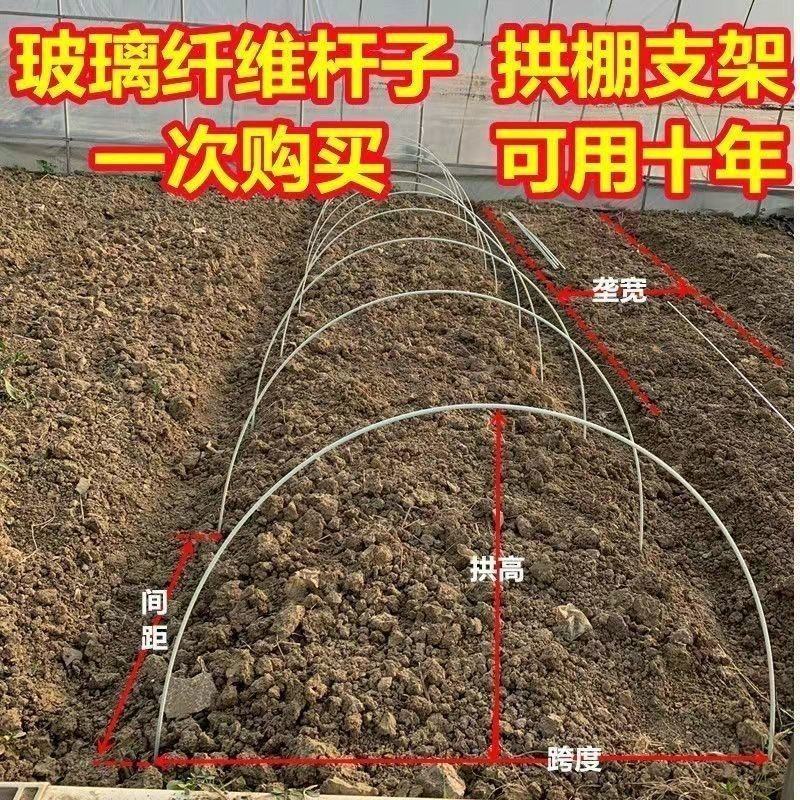 【推荐】周口西华县大棚玻璃纤维棒弓子蔬菜育苗
