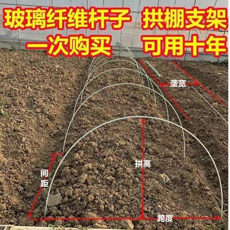 【推荐】周口西华县大棚玻璃纤维棒弓子蔬菜育苗