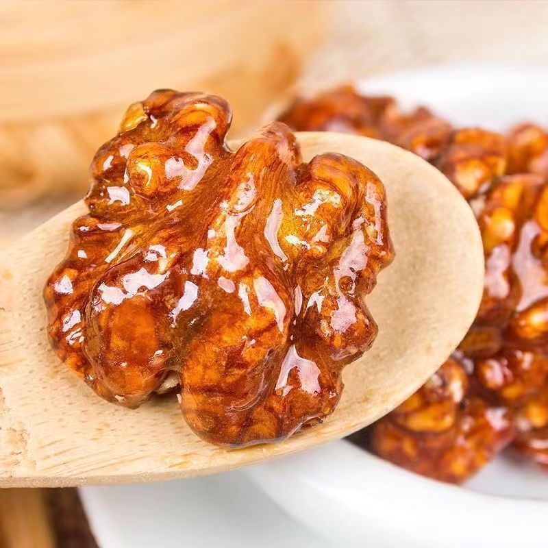 新货蜂蜜味琥珀核桃仁纸皮核桃仁干果零食核桃仁