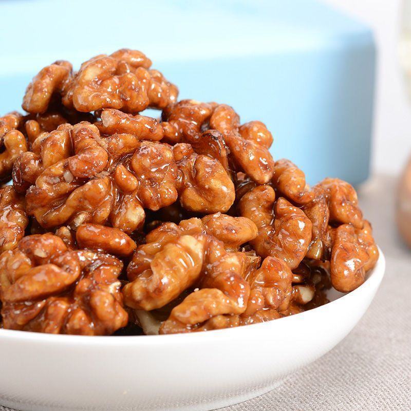 新货蜂蜜味琥珀核桃仁纸皮核桃仁干果零食核桃仁