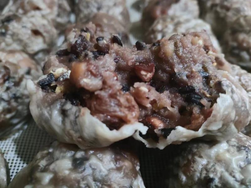 粗粮粘豆包