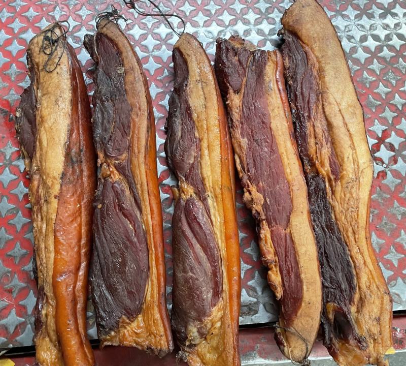 【腊肉】烟熏柴火三线五花腊肉二刀前腿肉黑腊肉规格齐全