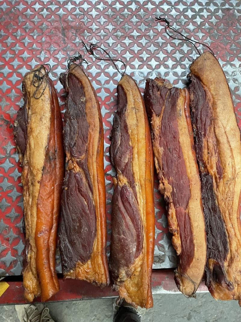 【腊肉】烟熏柴火三线五花腊肉二刀前腿肉黑腊肉规格齐全