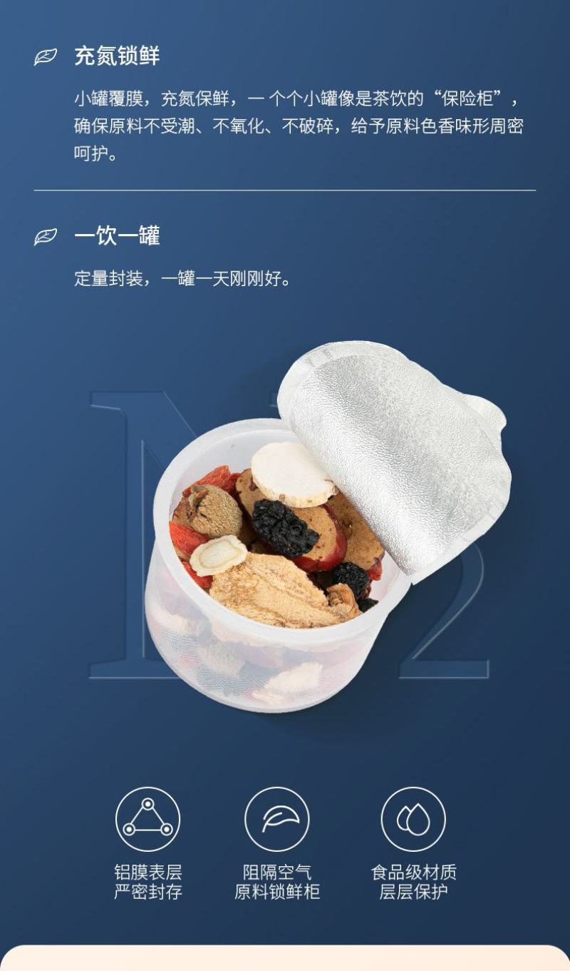 人参黄精桑葚茶小罐茶男人的加油站一盒30罐一件代发