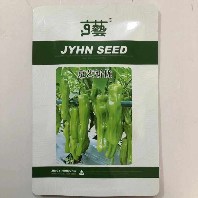 京艺新优新一代杂交大果薄皮辣椒种子微辣高产薄皮辣椒种子
