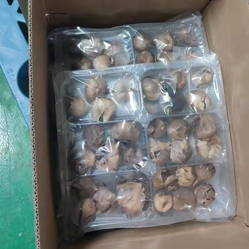 独头裂皮黑蒜发酵黑蒜批发价格工厂直供
