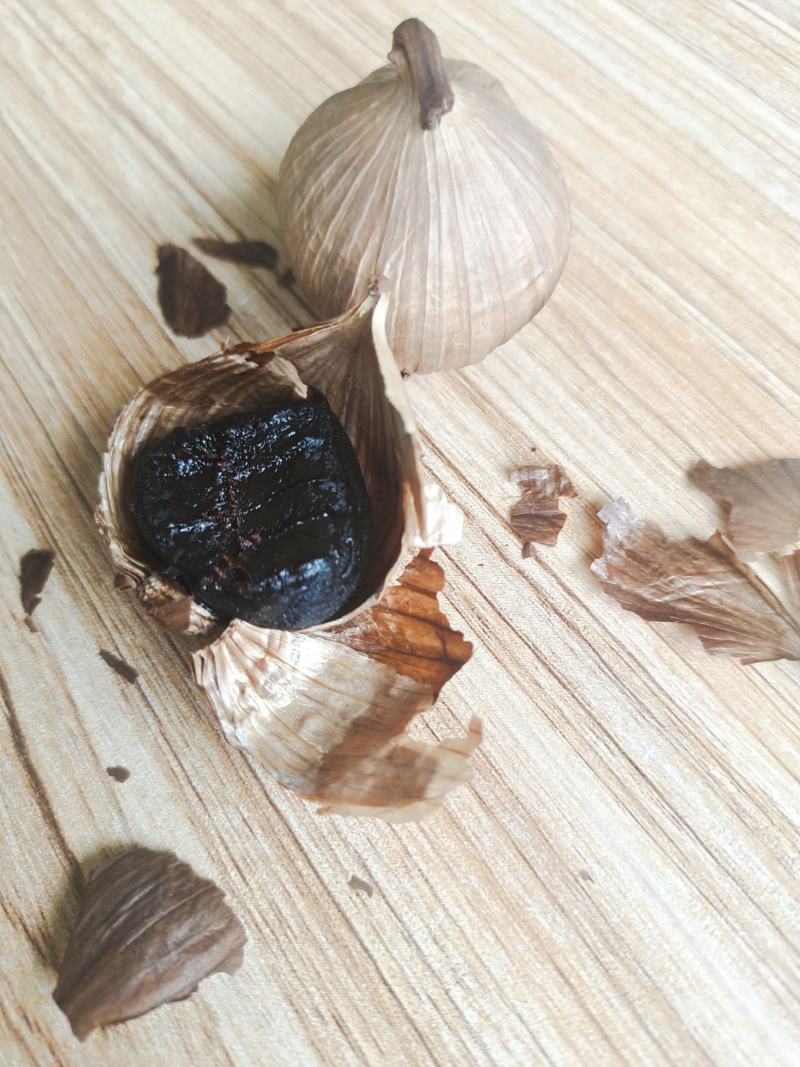 独头裂皮黑蒜发酵黑蒜批发价格工厂直供
