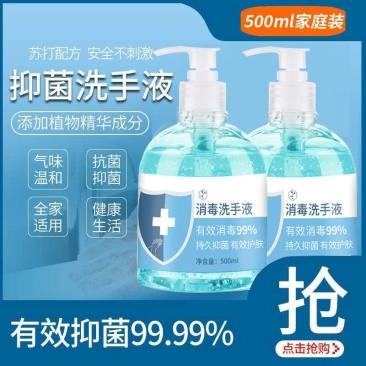 抑菌消毒洗手液家用清香型泡沫学生儿童成人通用清洁便携家用