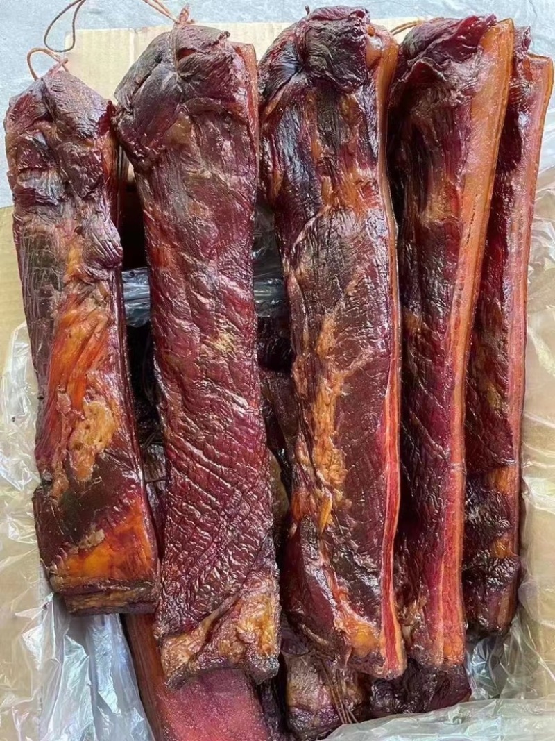 烟熏全干黄五花腊肉（腊肉香肠源头工厂一手货源量大从优）