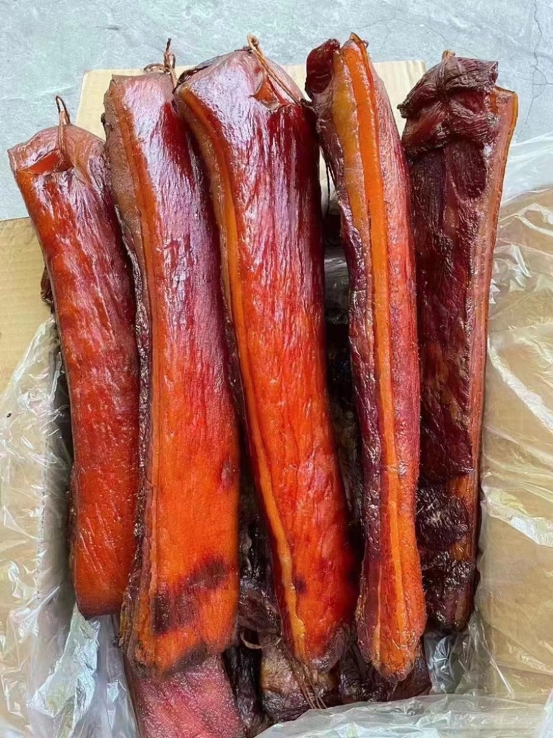 烟熏全干黄五花腊肉（腊肉香肠源头工厂一手货源量大从优）