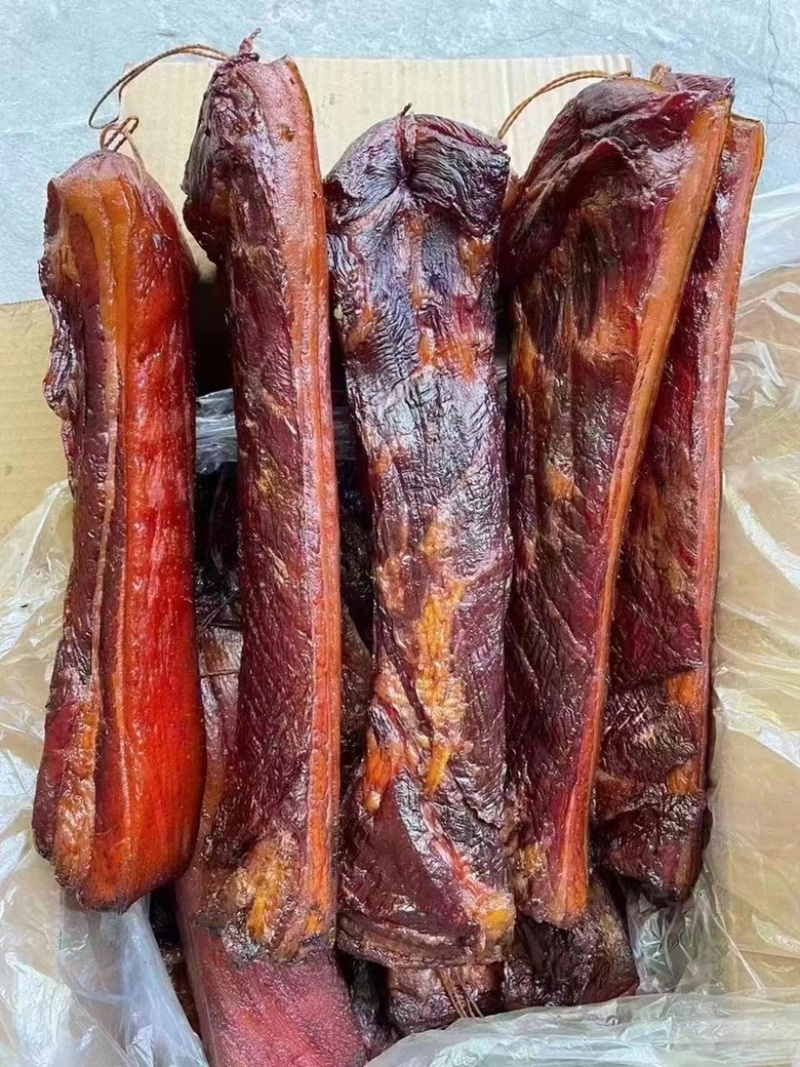 烟熏全干黄五花腊肉（腊肉香肠源头工厂一手货源量大从优）