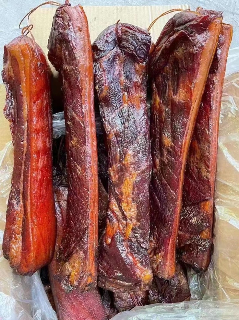 烟熏全干黄五花腊肉（腊肉香肠源头工厂一手货源量大从优）