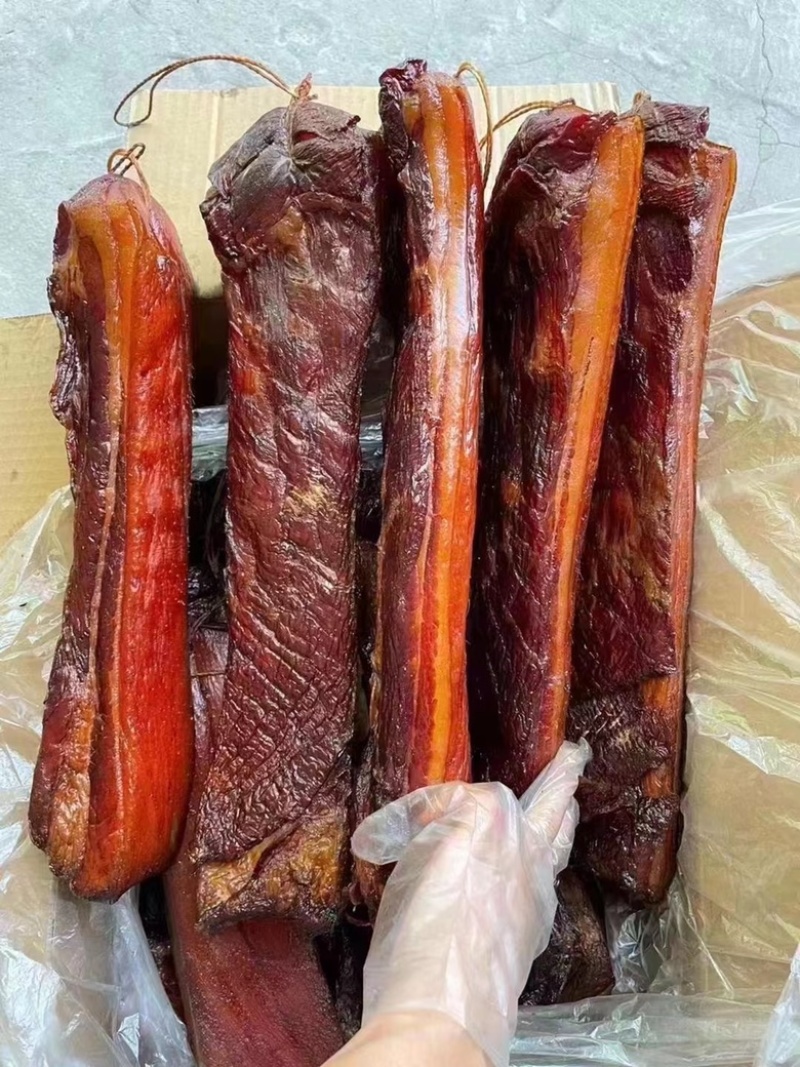 烟熏全干黄五花腊肉（腊肉香肠源头工厂一手货源量大从优）