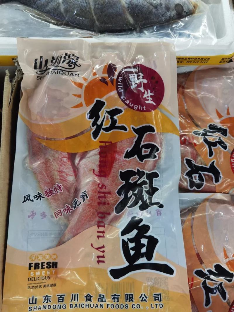 红石斑鱼（蒜瓣肉质，色泽明艳）