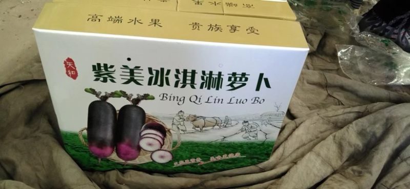 冰激凌萝卜冰淇淋紫美冰激凌萝卜冰糖心凤梨三色冰激凌