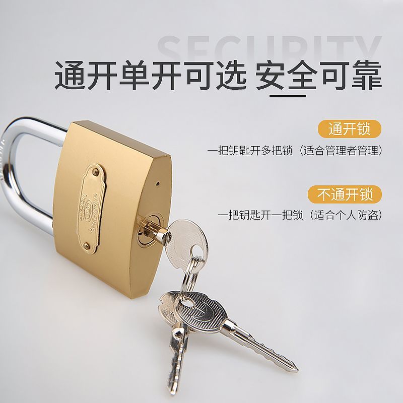 十字挂锁防盗锁家用门锁抽屉锁防水防锈防撬锁具宿舍用锁子柜