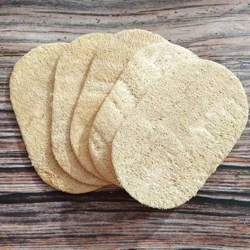 洗碗片百洁布丝瓜络片丝瓜瓢段搓澡布茶杯垫壶承加工厂家