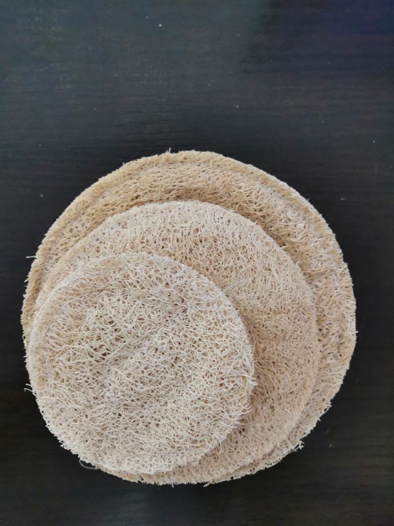 洗碗片百洁布丝瓜络片丝瓜瓢段搓澡布茶杯垫壶承加工厂家