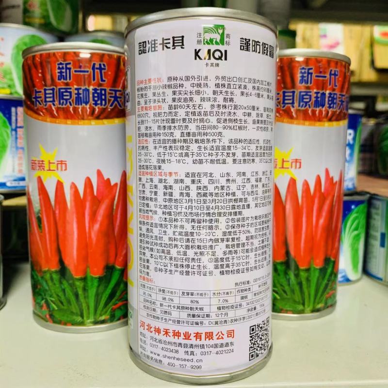 新一代卡其原种簇生朝天椒种子国外引进辣味浓中晚熟耐重茬