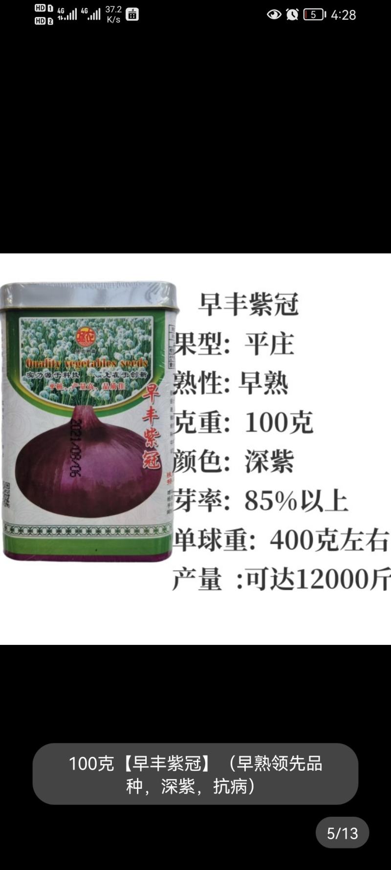 抗病高产根红苗正（早丰紫冠）早熟中熟紫红洋皮葱苗