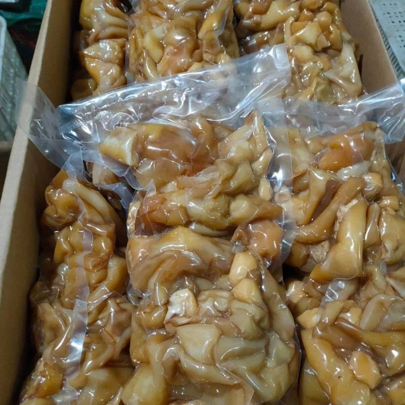 厂家批发酱色羊脸皮对接饭店批发商地摊贩按需真空包装