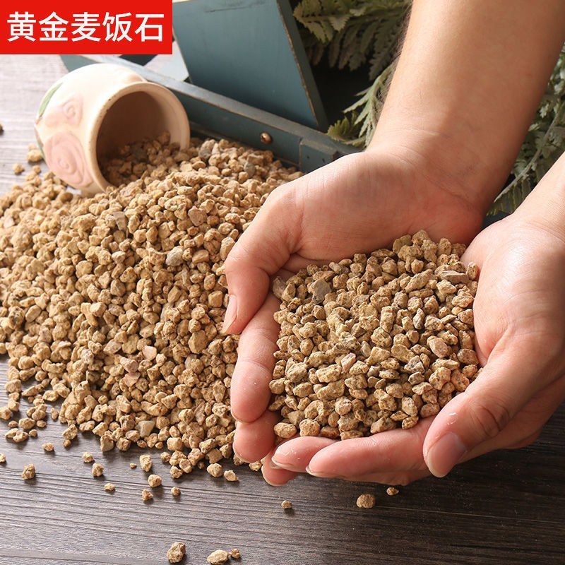 黄金软麦饭石颗粒营养多肉植物铺面拌土专用花盆栽种植上色控