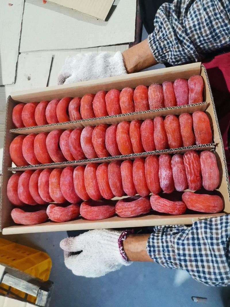 广西桂林柿饼圆饼吊饼产业基地新货流心水晶柿饼优质原料柿饼