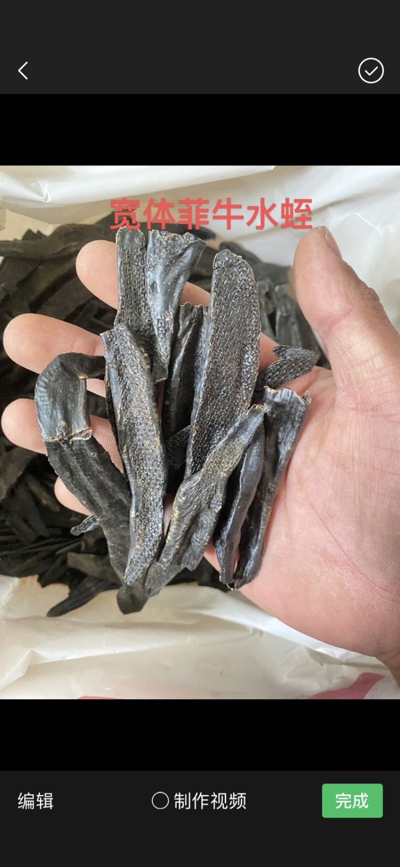 水蛭干中药材蚂蝗金钱宽体水蛭支持线上交易