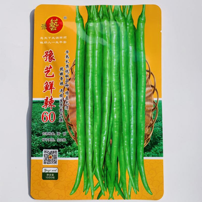 鲜辣60线椒辣椒种籽耐寒耐热阳台庭院蔬菜种子线椒种子
