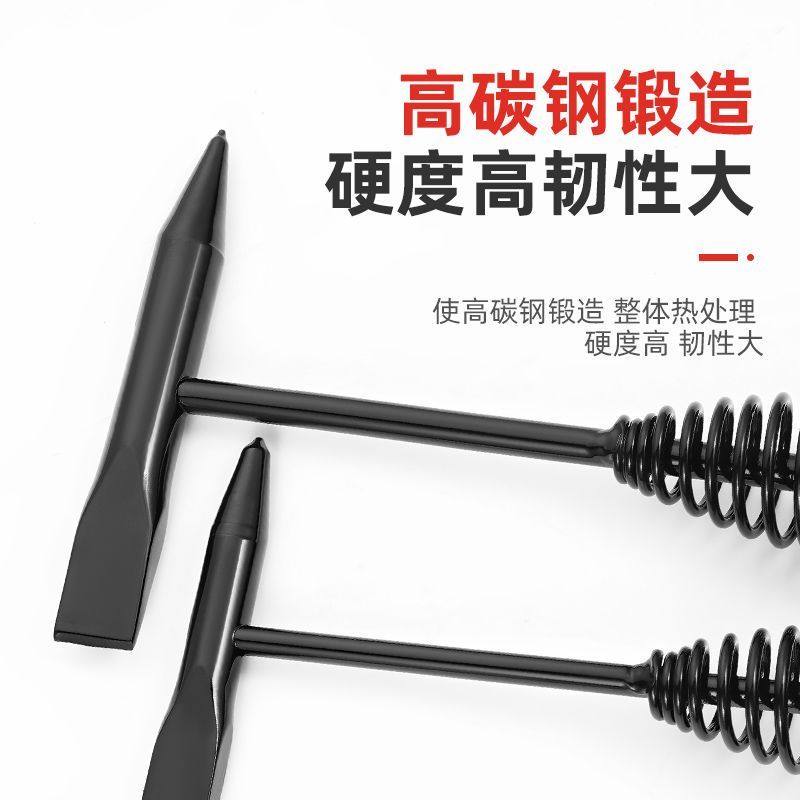 电焊钳工锤多功能双头电焊锤敲渣锤弹簧除锈锤焊渣锤敲锈锤除