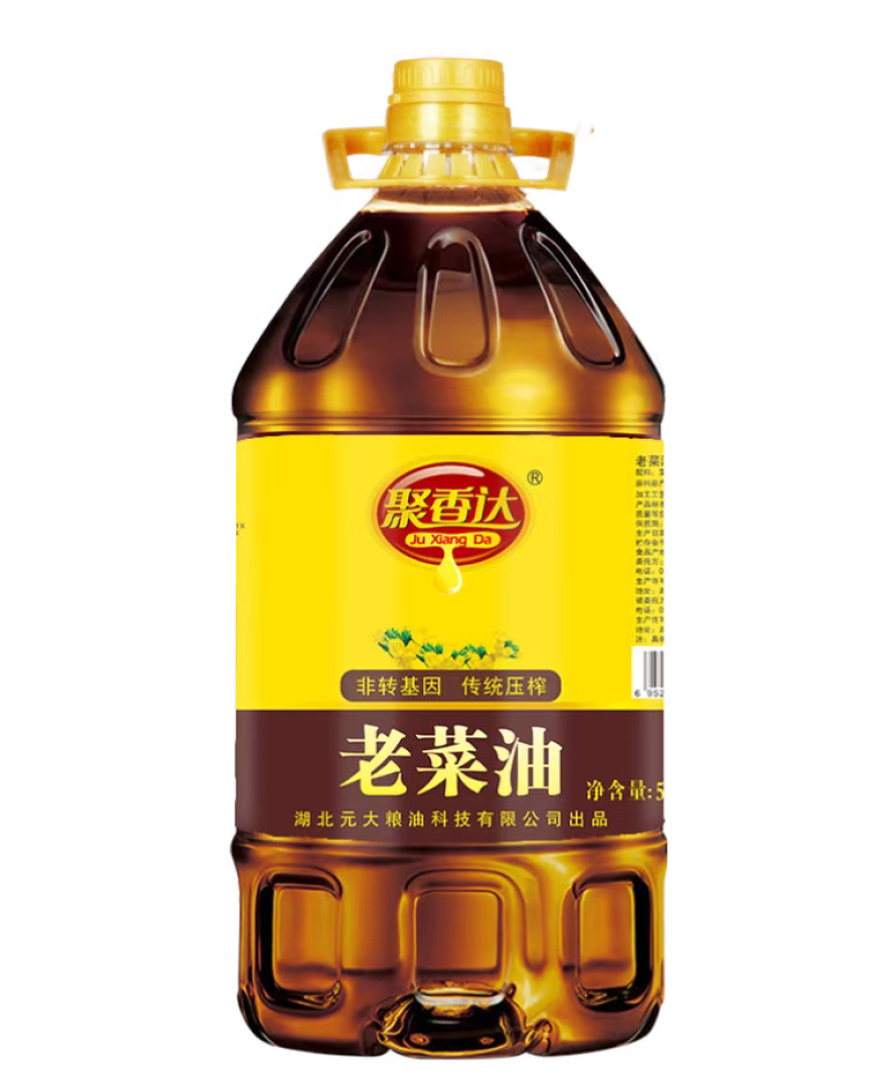 聚香达5L压榨一级菜籽油