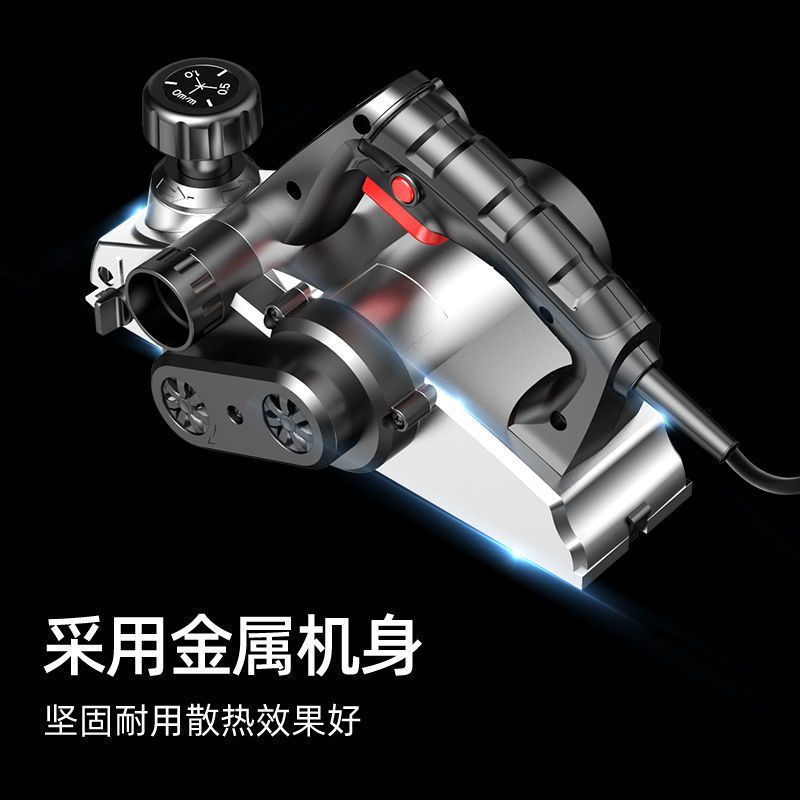 日本质造电刨木工刨子家用小型电动手提木创机多功能手电铇电