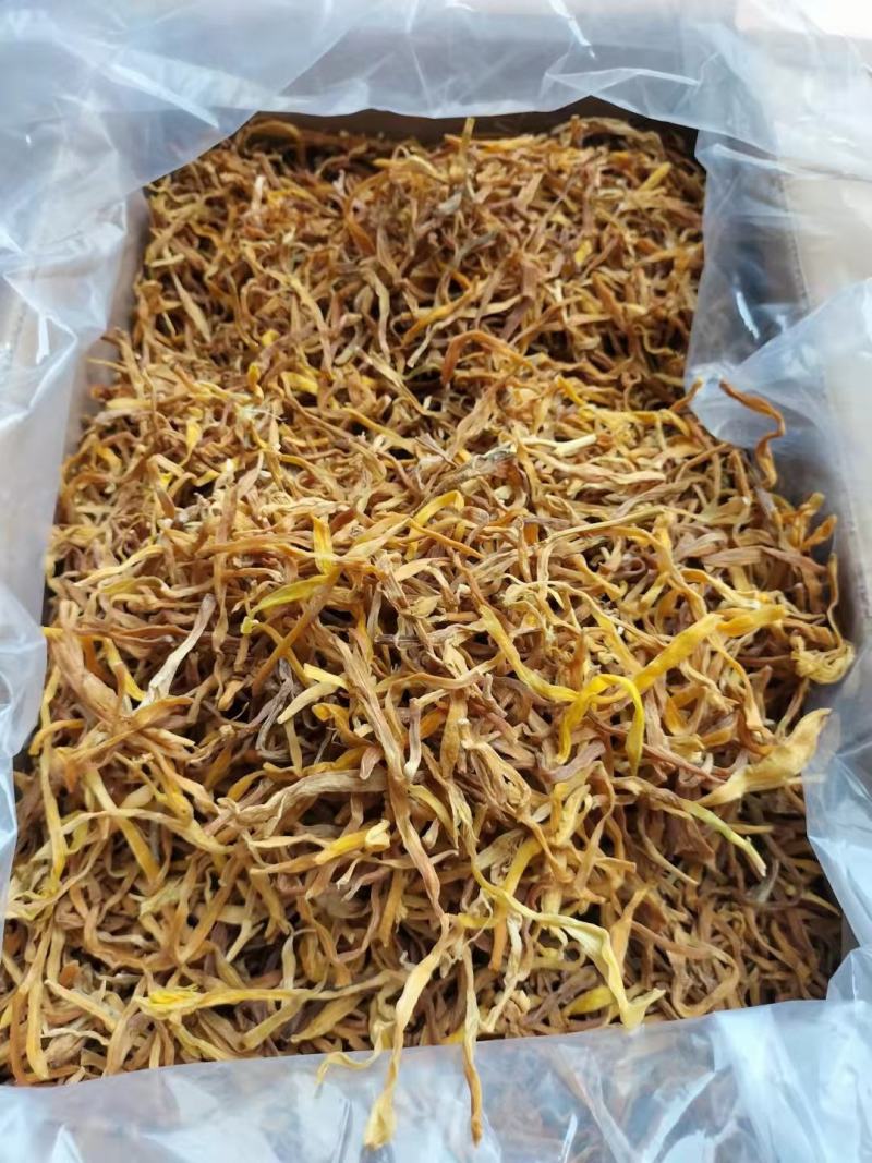 黄花菜产地金针菜江湖热卖产品展销会地摊早市