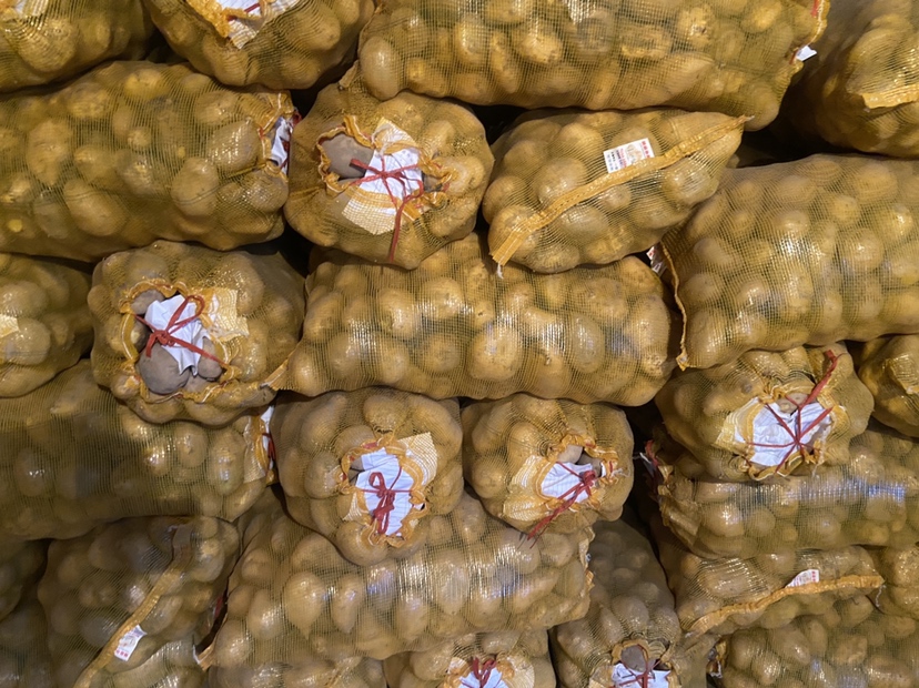 土豆专用网袋实物展示图