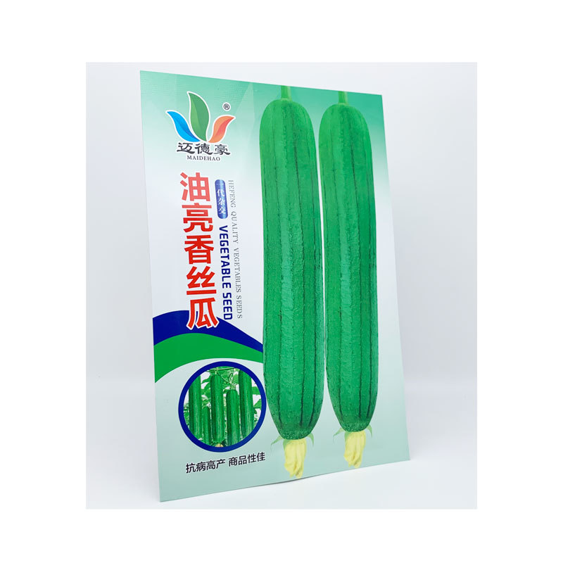 油亮香丝瓜短棒油皮丝瓜种子耐热早熟20-25厘米香丝瓜种