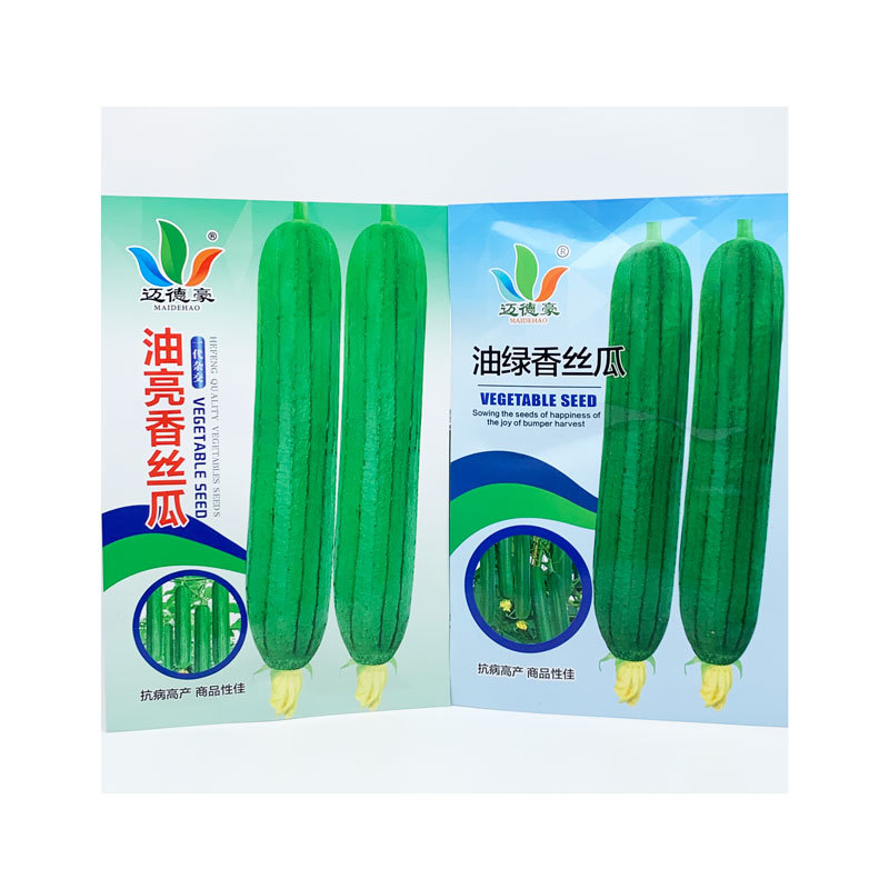 油亮香丝瓜短棒油皮丝瓜种子耐热早熟20-25厘米香丝瓜种