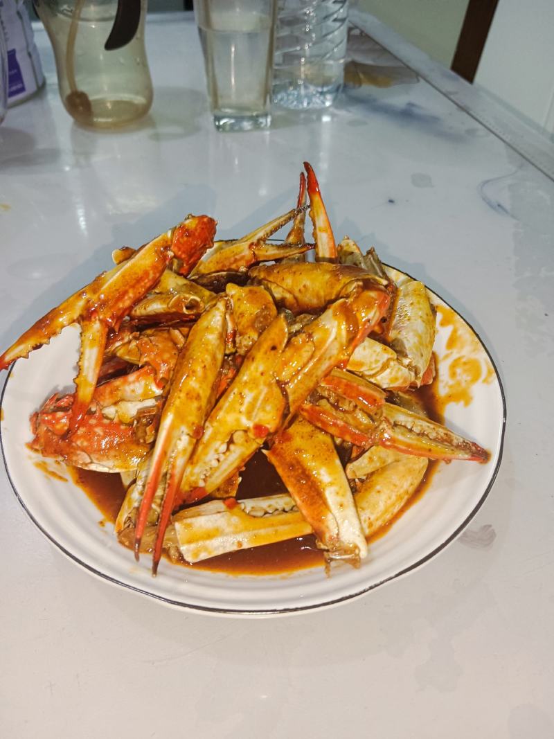 梭子蟹钳秘制调料，120克\罐。小白变大厨。一瓶炒一斤钳