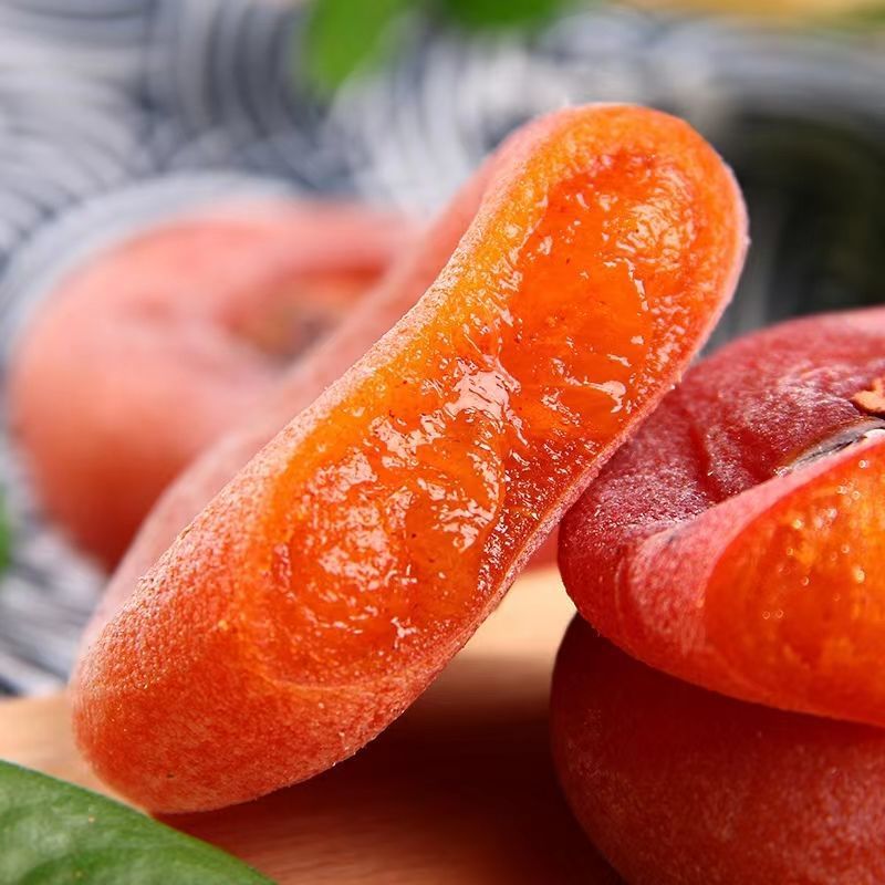 【独立包装】新鲜广西恭城霜降圆柿子饼非富平糖心吊饼柿饼