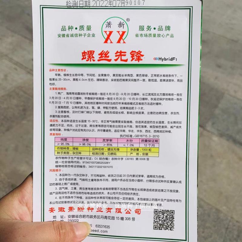萧新螺丝椒种子螺丝先锋螺丝辣种子耐低温辣味香浓
