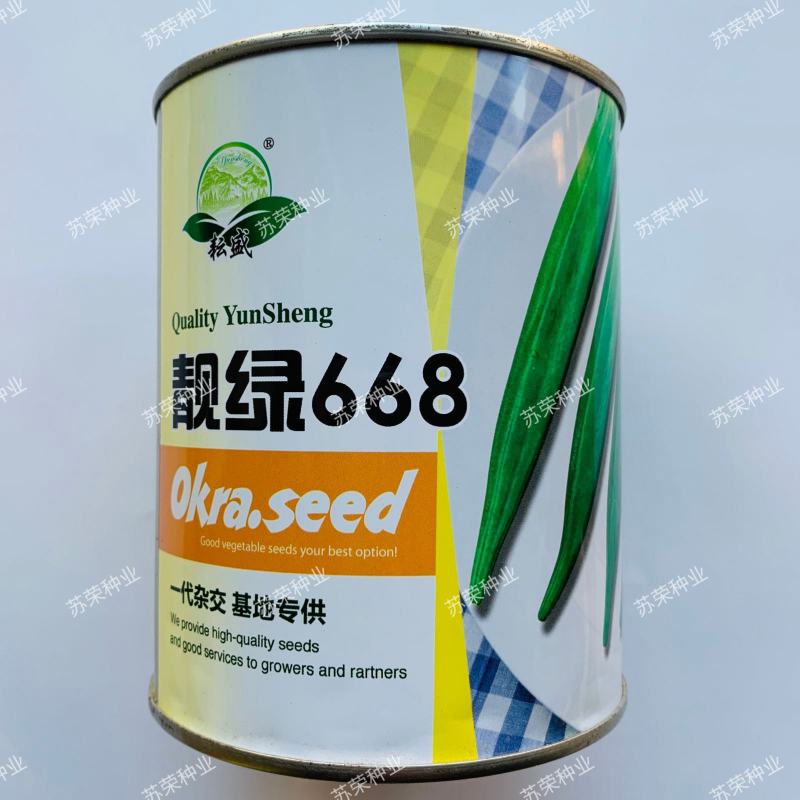 靓绿668水果秋葵种子耐老化黄秋葵种子杂交品种不易老蔬菜