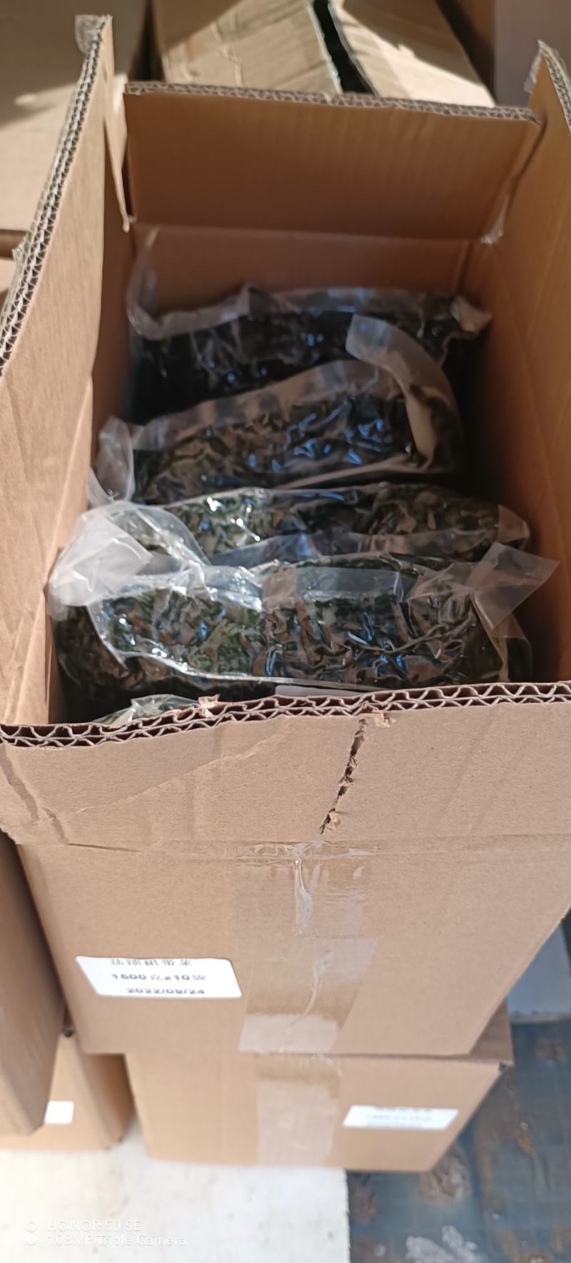裙带菜梗片，400克，盐渍裙带菜3斤每袋
