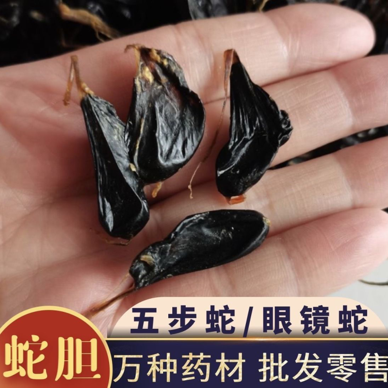 蛇胆正宗中药材五步蛇胆干蛇胆500g包邮