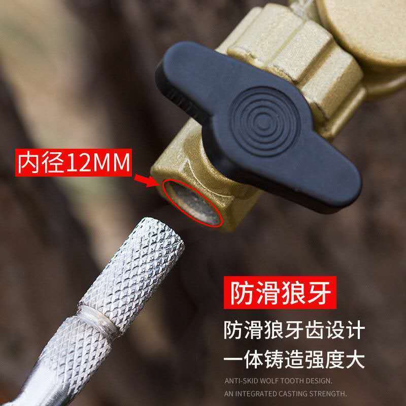 鱼竿支架手竿海杆万向炮台支架地插多功能钓鱼支架鱼竿简易支